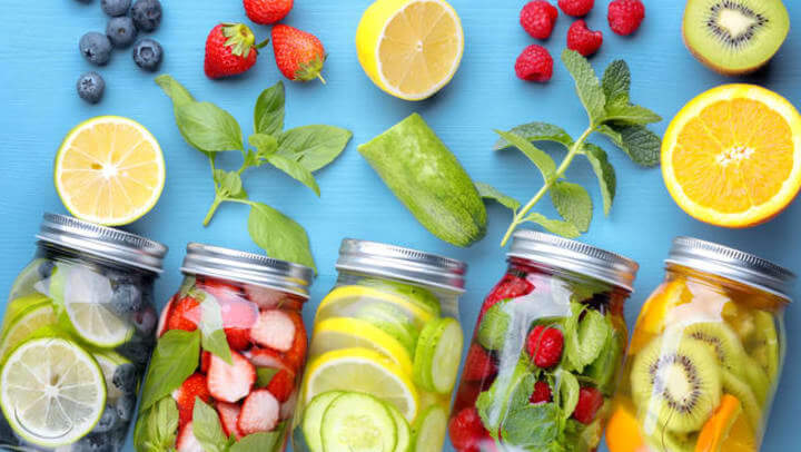 Fruits And Vegetables In Jars
