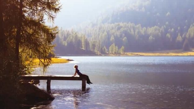 Rittenhouse Village Resident Sitting On Dock