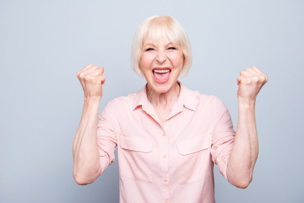 1950’s Television Trivia woman happy about tv trivia