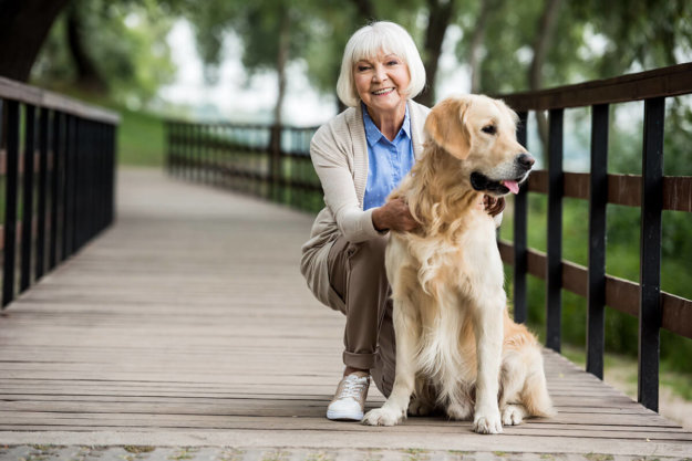 Animal Lovers for Life- Why Seniors Make Great Pet Parents older woman with her pets
