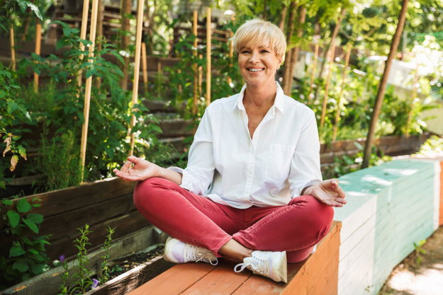 Charting-a-Path-to-Wellness-in-2021-and-Beyond woman practicing wellness