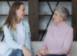child and parent discussing memory care