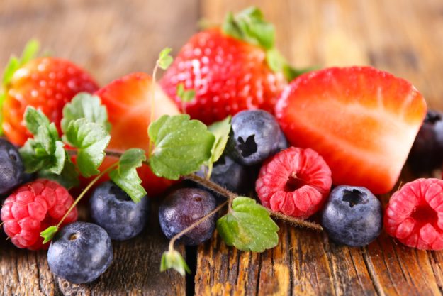 berry fruit- strawberry,  blueberry and raspberry Healthy Eating Tips For Older Adults