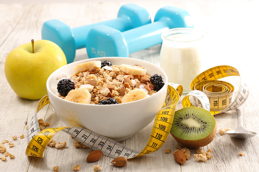 healthy breakfast, diet food concept