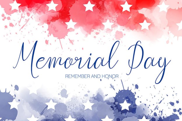 Usa Memorial day watercolored background Usa Memorial day watercolored background