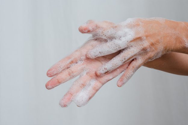 Close up Wash Hand Women Antivirus