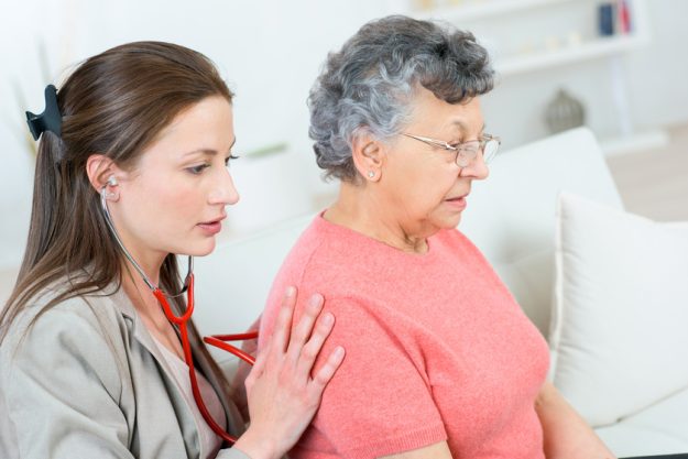 Senior woman having a check up Senior woman having a check up