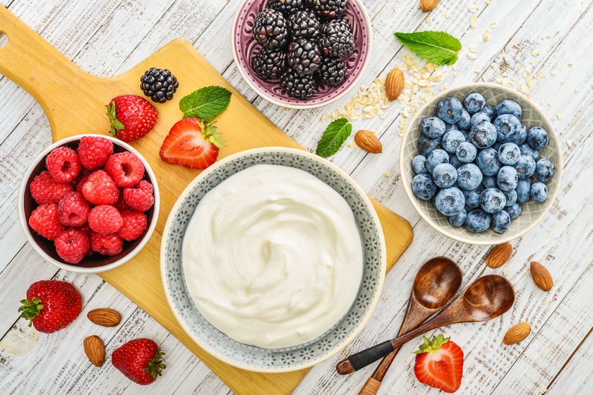Greek yogurt in bowl The Health Benefits Of Consuming Yogurt For Your Aging Parents