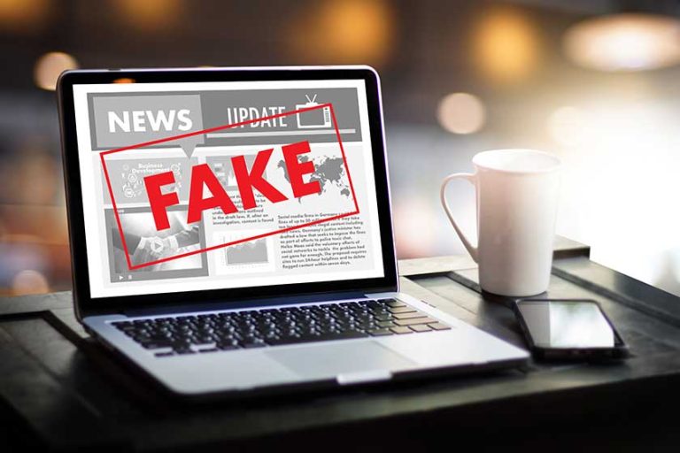 Fake news concept man reading news media technology on smartphone just Fake Fake news concept man reading news media technology on smartphone just Fake