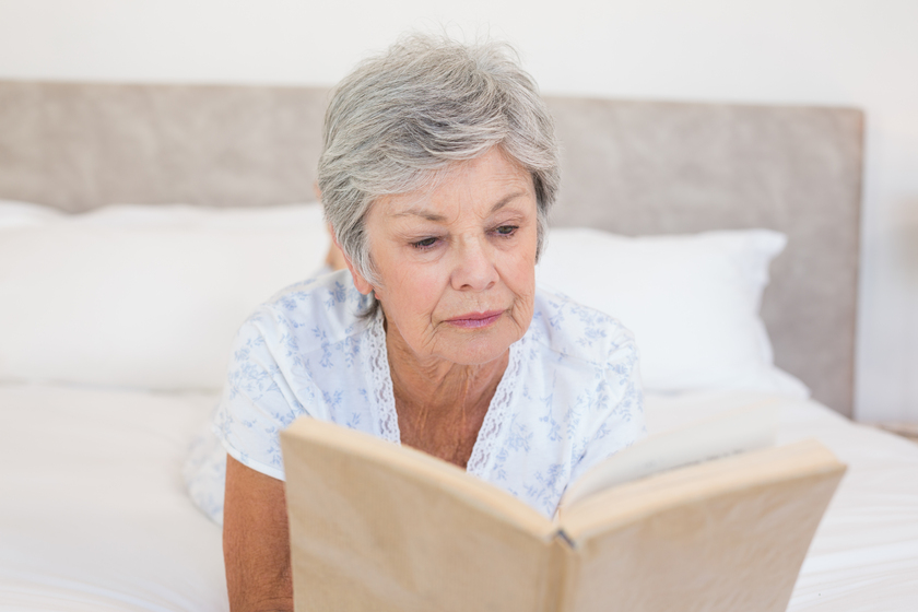Senior woman reading