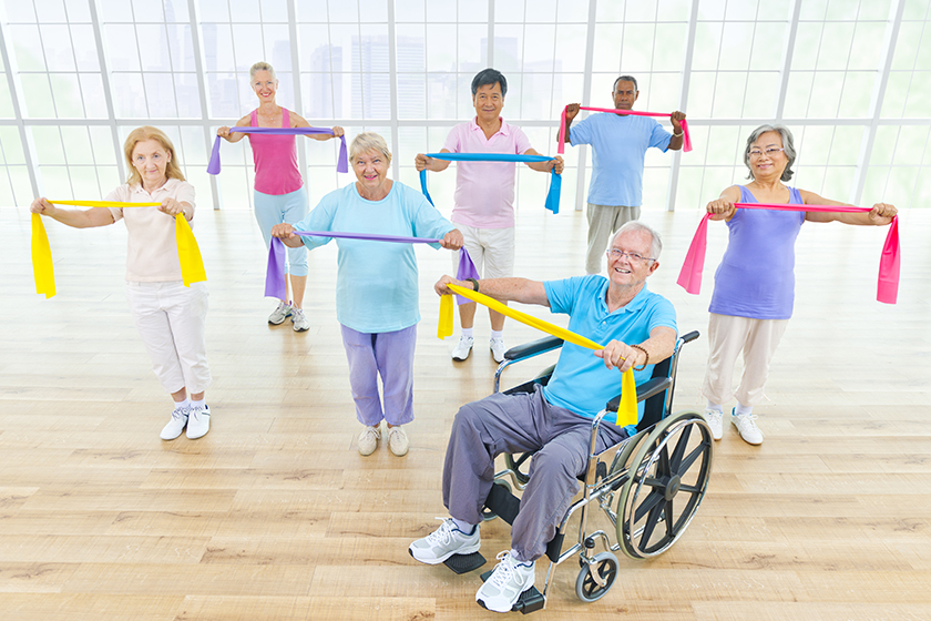 Healthy People in the Fitness Healthy People in the Fitness