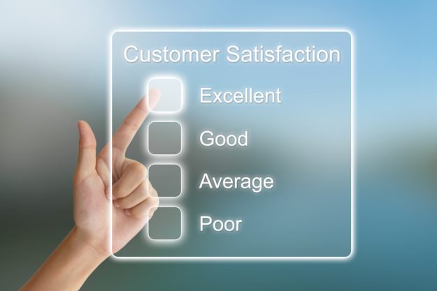 hand pushing customer satisfaction on virtual screen Honest Reviews About Retiring In Philadelphia, PA