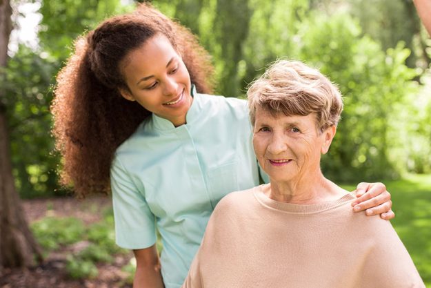 Carer and older woman