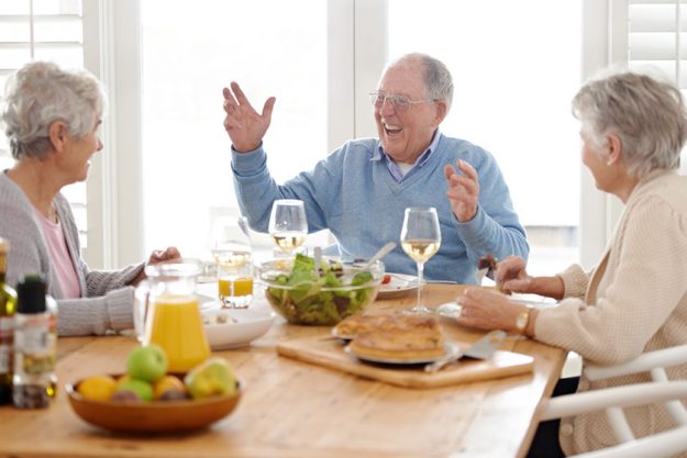 Life starts at retirement. A senior man and two senior woman Life starts at retirement. A senior man and two senior woman