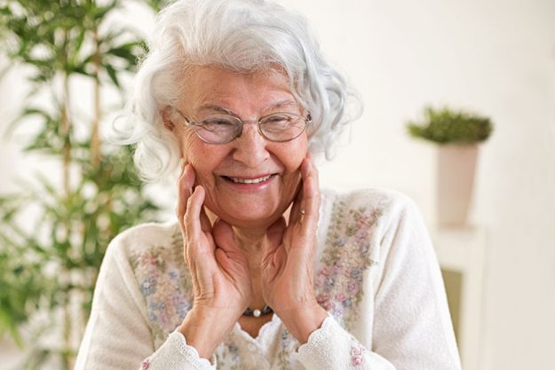Happy senior woman portrait