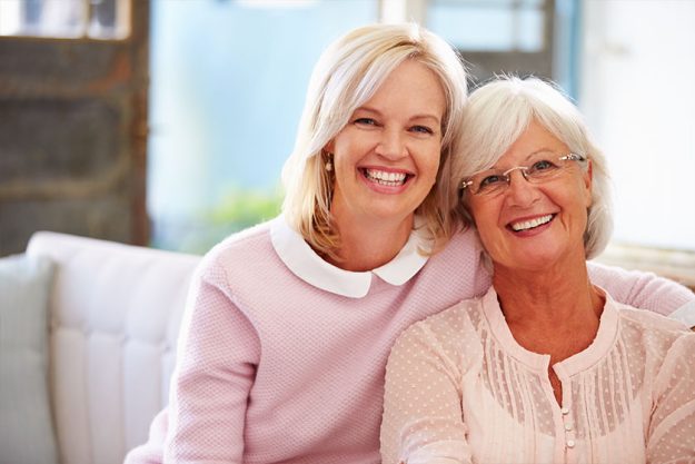 Senior Mother With Adult Daughter Senior Mother With Adult Daughter