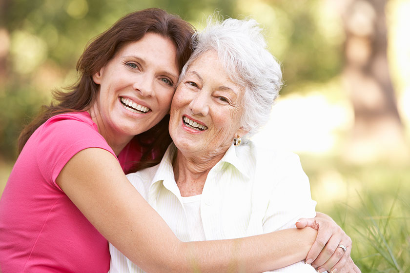 Senior Woman With Adult