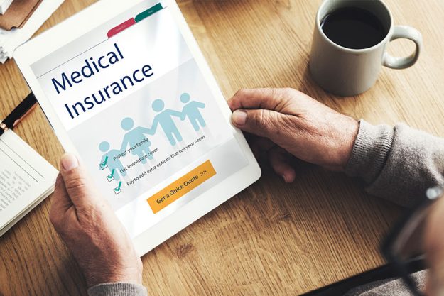 Man hands holding digital tablet