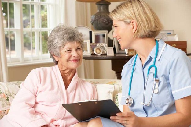 Senior Woman Having Health Check