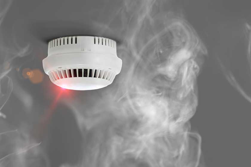 Smoke detector in apartment Smoke detector in apartment