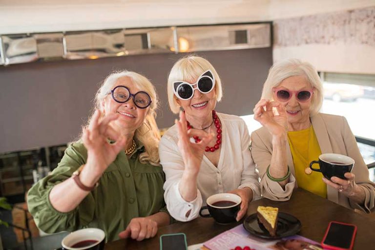 Women feeling great while spending time together