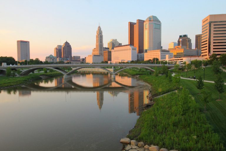 Views of the city of Columbus, Ohio