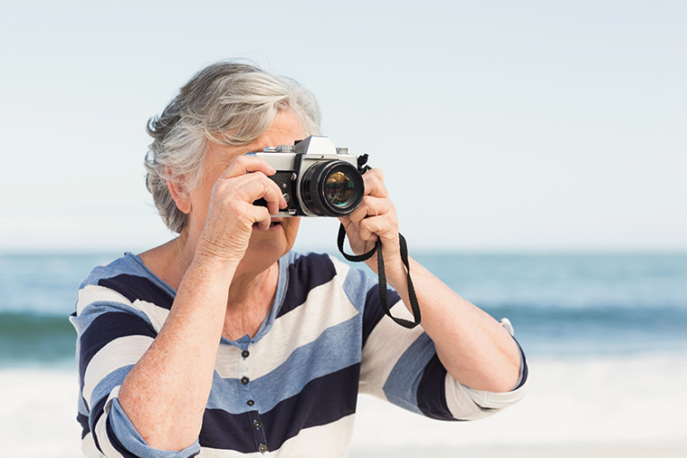 senior-woman-taking-picture