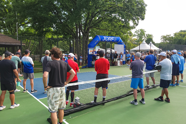 HIGHLAND PARK, IL, USA - JUNE 10, 2023: A pickleball tournament